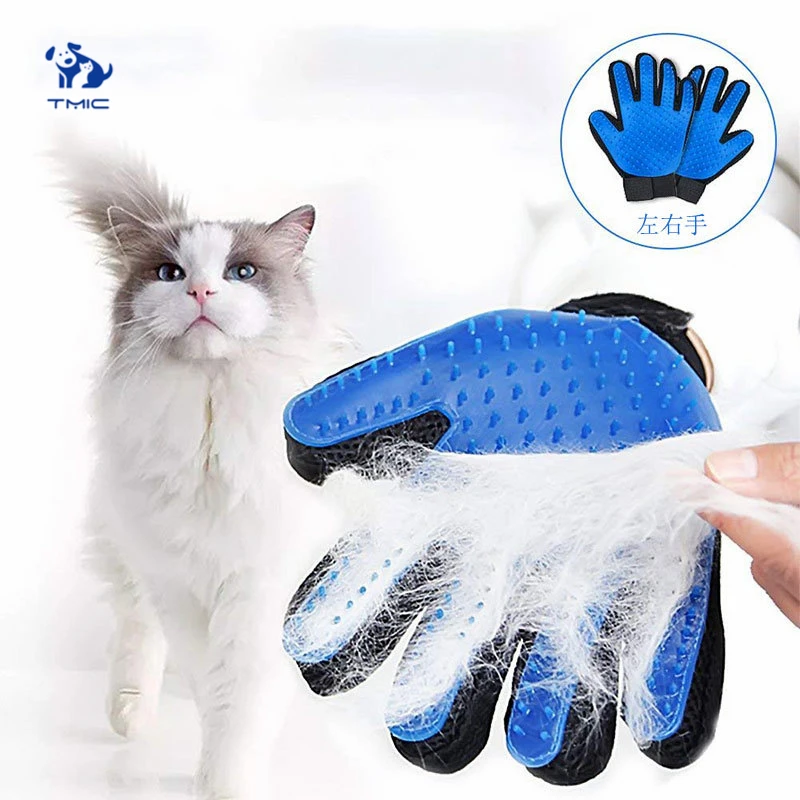 

Multicolor Pet Dog cat Cleaning Grooming Glove Cat Grooming Dog Hair Deshedding Glove Pet Dog Grooming Comb Pet Massage Glove