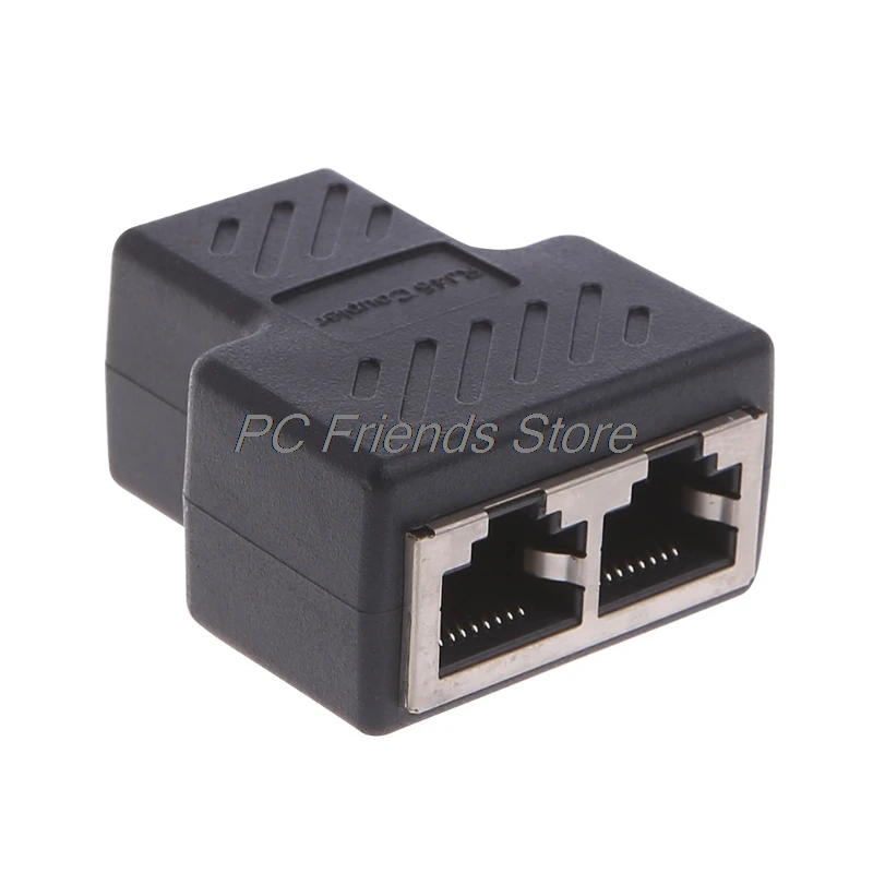 1-2 способа LAN Ethernet сетевой кабель RJ45 Женский адаптер разъём разветвитель |