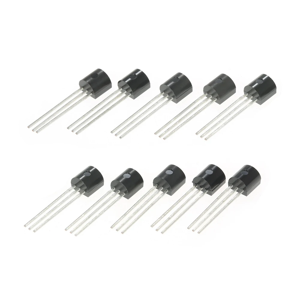 10 шт. DS18B20 TO-92 3-х контактный провод цифровой Температура Сенсор IC для умного дома