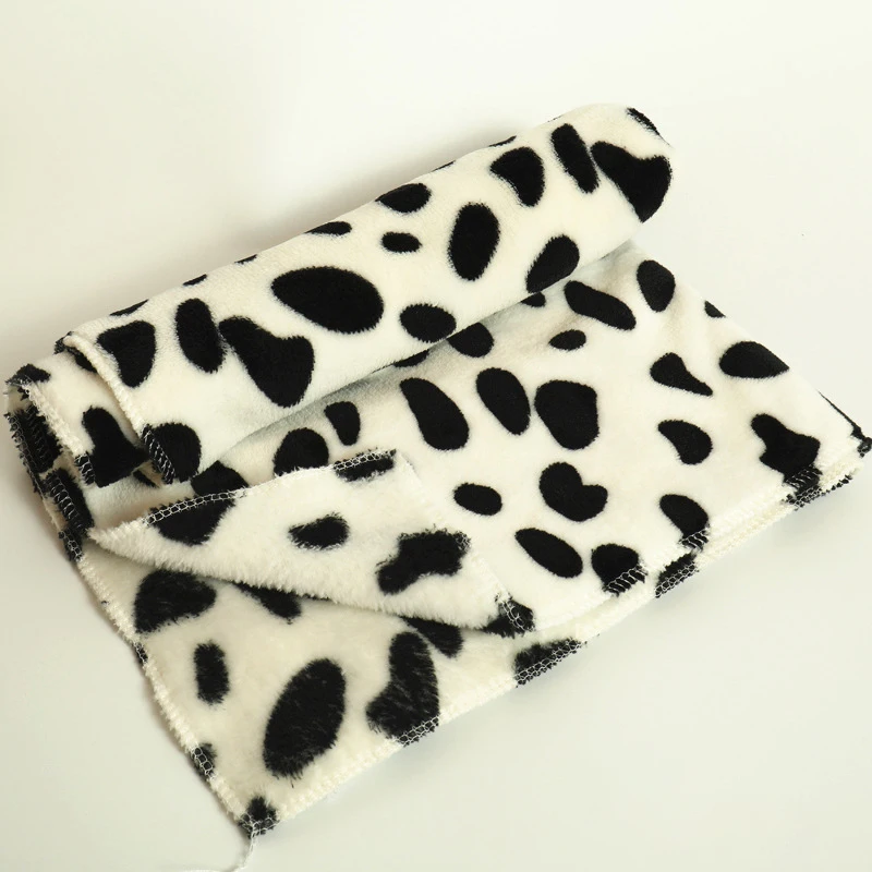 black dot Одеяло для домашних животных мягкая подушка с принтом лапы S/M/L Собака Щенок, домашнее животное, кот одеяло теплое одеяло толстый коралловый флис 3 цвета - Цвет: black dot