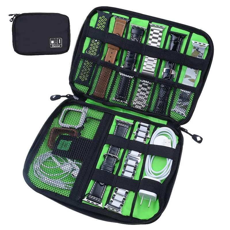 Watch Organizer Box FOR Apple watch band Strap iWatch Packaging Watchband Holder roll bag Accessories Portable Storage Case | Наручные