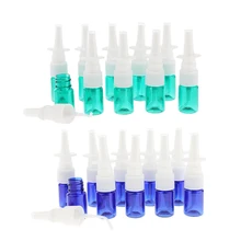 20 шт. пустая бутылочка для Назального спрея янтарные стеклянные тонкие дымчатые флаконы стерильные носовые опрыскиватели для макияжа водяные духи эфирные масла 5 мл