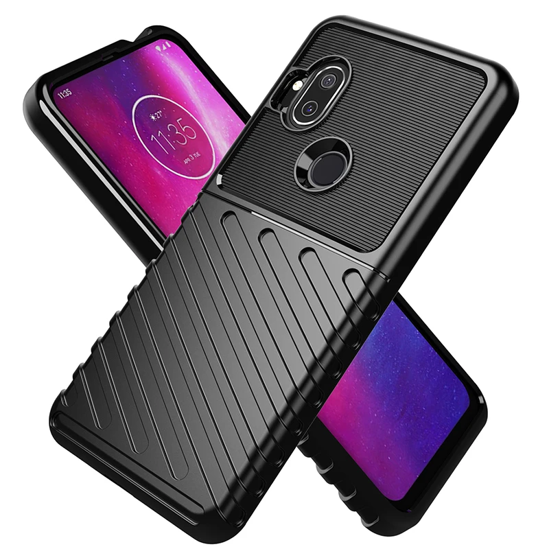 Для Motorola One Hyper чехол волнистый на ощупь мягкий силиконовый резиновый