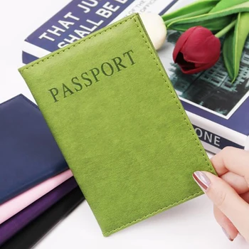 

High Quality Solid Color multi-card Passport Card Card Purse Passport Holder Protector Wallet Business Card Soft Passport Cover
