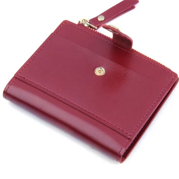 

Coin Purse Frames Organizer For Credit Cards Candy Color Hand Bags Lovely Small Zipper Storage Women Wallet Holder PU Leather