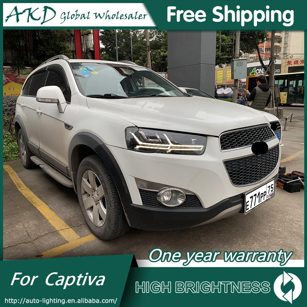 Автомобильный Стайлинг H7 корпус передней фары для Chevrolet Captiva фары 2011- светодиодный фары DRL Объектив Двойной Луч все светодиодный