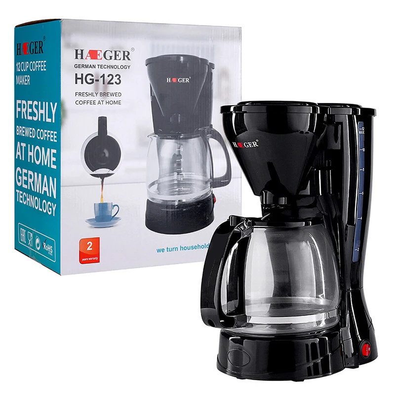 Electric Coffee Makers Smart Drip Coffee Maker Brew Machine With Removable Filter For Office Home LV0329