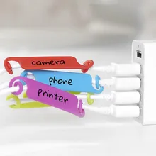 Многоразовые милые этикетки сплит-карты практичная линия данных линия питания линия сбора Этикеток Карты десять частей