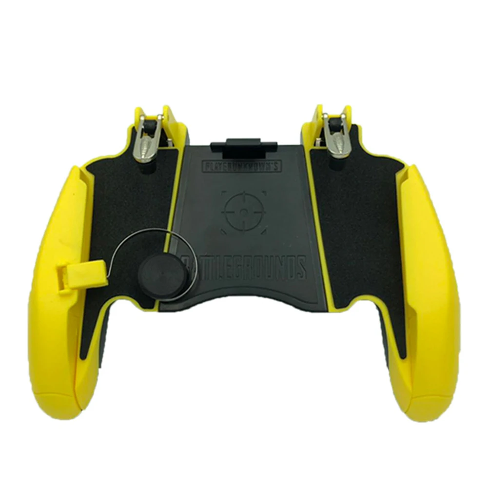 Мобильный игровой контроллер для PUBG геймпад Кнопка триггера регулируемая ручка помощник геймпад джойстик для iPhone X XS huawei - Цвет: Yellow