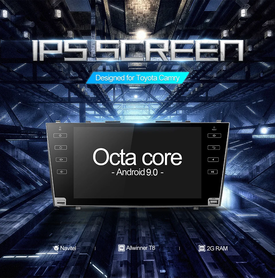 Sale Asottu CLKMR9060 IPS Android 9.0 2G car gps navigation for Toyota camry 2008 2009 2010 2011 car dvd player car stereo radio gps 3