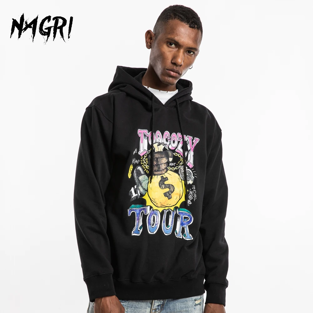 NAGRI Asap Rocky Tour/флисовый пуловер с принтом толстовки для мужчин в стиле хип хоп