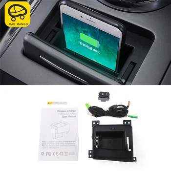 

CARMANGO for Nissan Patrol Y62 Car Styling Wireless Charger Automatic Clamping Fast Charging Phone Holder Mount In Car