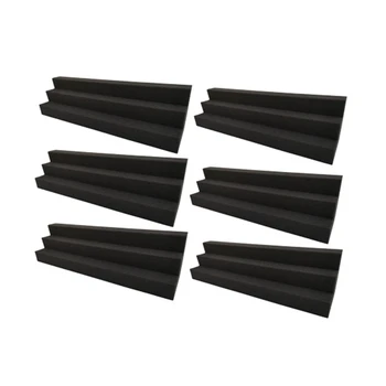 

HOT-6Pack 12 x 12 x 48 cm Column Pillar Bass Trap Wedge Acoustic Foam Sound Absorption o
