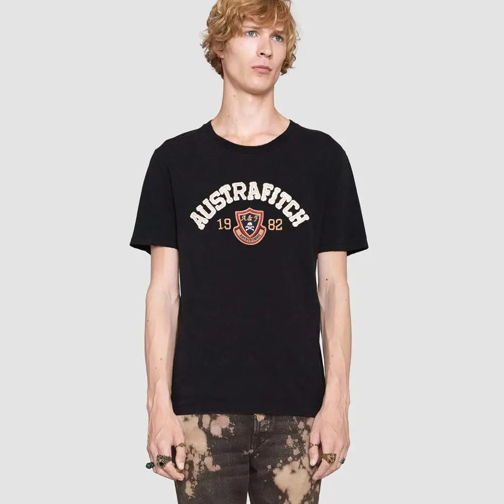 

2019 Summer Men's T-Shirt Men's Short-sleeved Lapel Embroidery slim fit Brand Casual fashion O-neck
