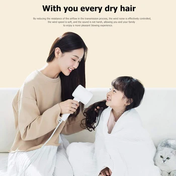 

Xiaomi Mijia Negative Quick Dry Ion Hair Dryer 1600W 57°C Smart Constant Temperature wind Adjustable Portable Electric Blower