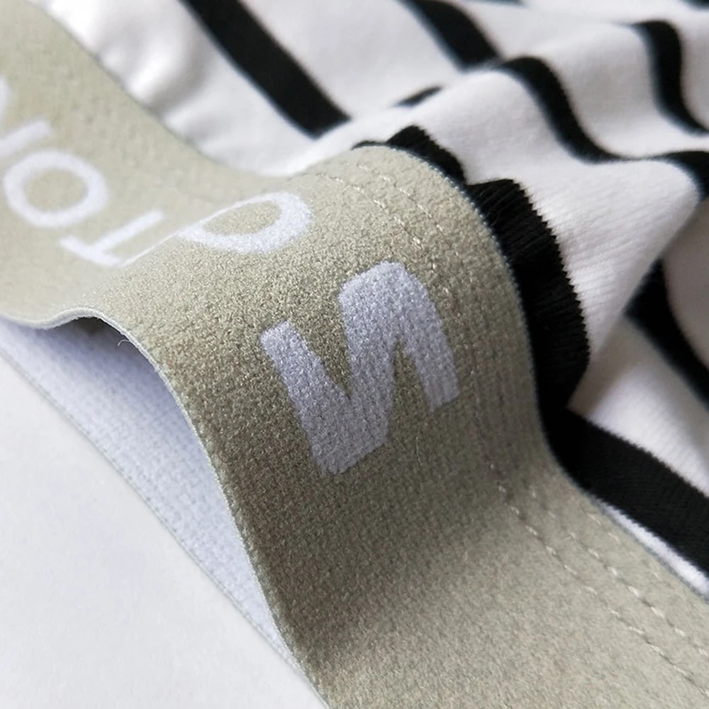 Новинка 2020 мужские трусы боксеры с принтом в полоску дышащие сексуальные удобные