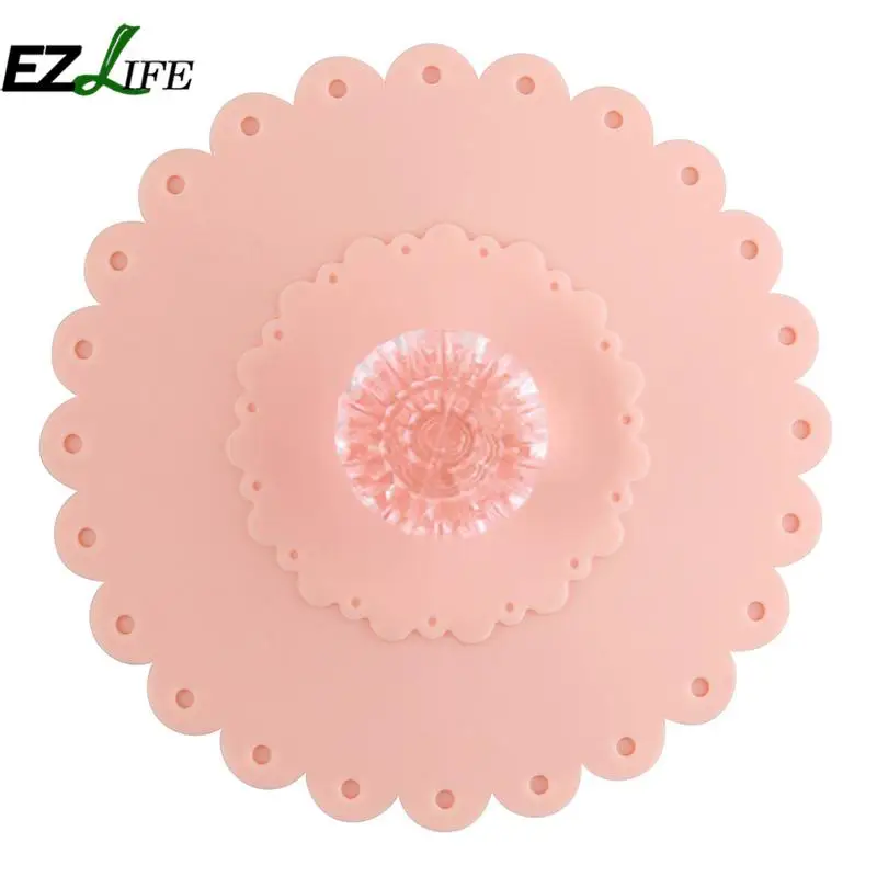 Silicone Diamond Cup Lid Lace Dust Proof Leakp Roof Reusable Insulation Cover Thermal Insulation Cup Cover Seal Cover - Цвет: Pink