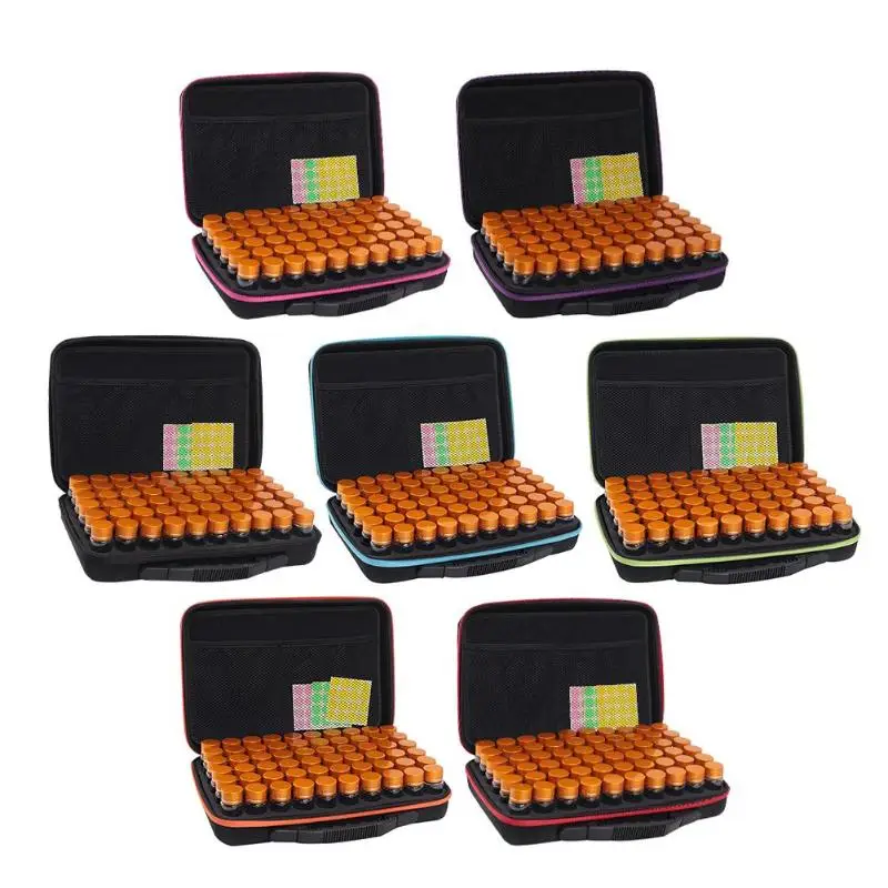 

60 Bottles Diamond Embroidery Storage Box Beads Cross Stitch Case Organizer