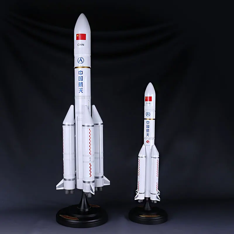 US $159.99 Long March 5 Rocket Model Simulation Alloy CZ5 Long March 5 Space Model Toy Desktop Ornaments