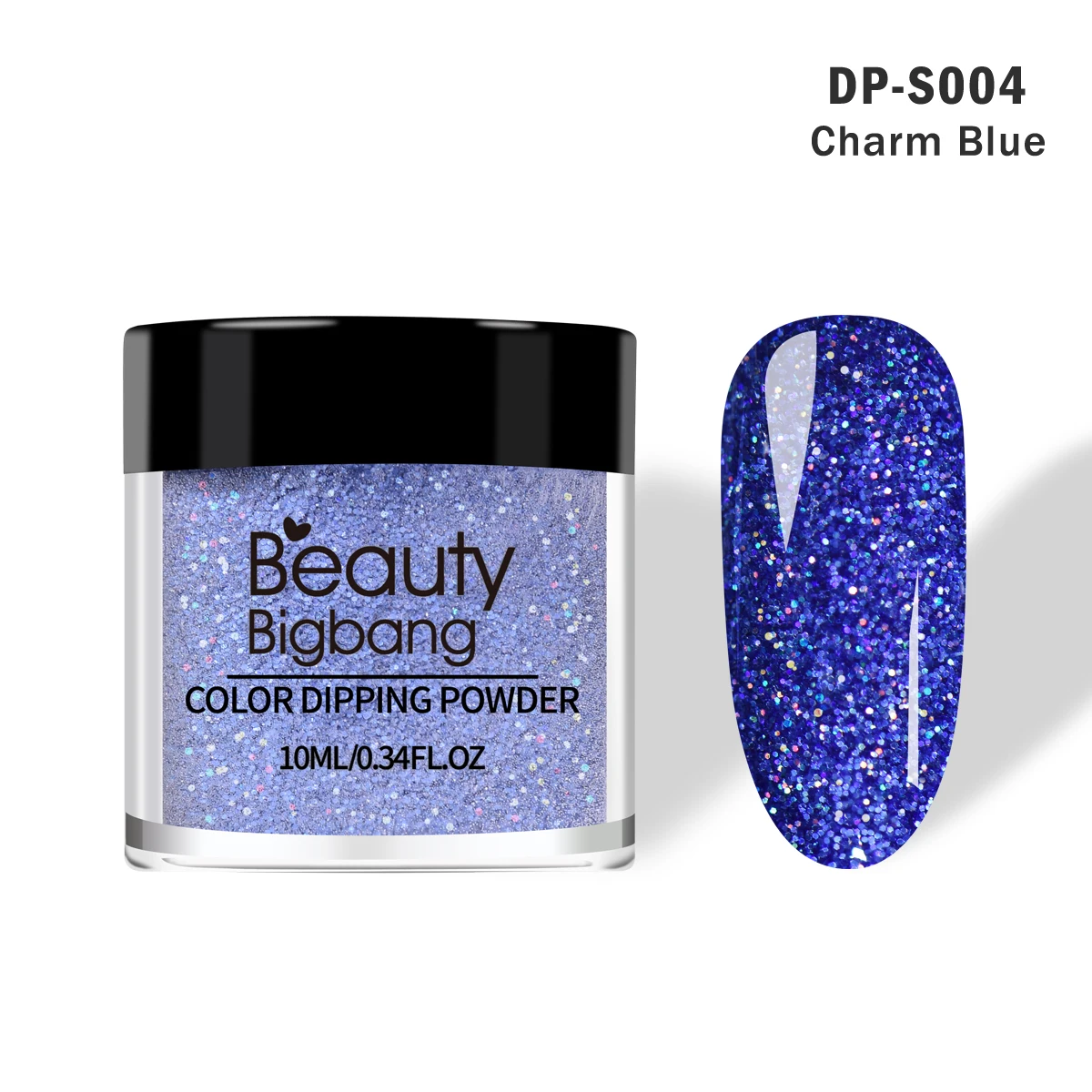 BEAUTYBIGBANG погружения порошки для ногтей градиент Французский ногтей натуральный цвет голографический блеск без лампы лечения ногтей художественные украшения - Цвет: 4A