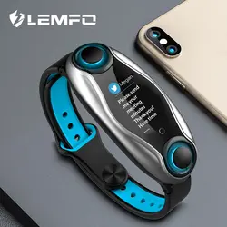 LEMFO LT04, умные часы из сплава для мужчин и женщин, Bluetooth, наушники, пульсометр, измеритель артериального давления, BT 5,0, водонепроницаемые, для