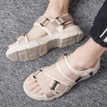 

Sale Mens Sandals Outdoor Anti Slip Beach Shoes Mens Good Quality Mens Athletic Sandals Luxury Brand Walking Mens Sandals Black