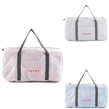 

TINYAT Women Travel Bag Waterproof Weekender Bags Oxford Cloth Luggages Handbag Shoulder Bag Dry and Wet