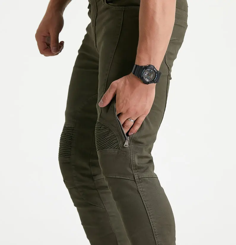 stealth protector  skinny Riding Jeans green  7