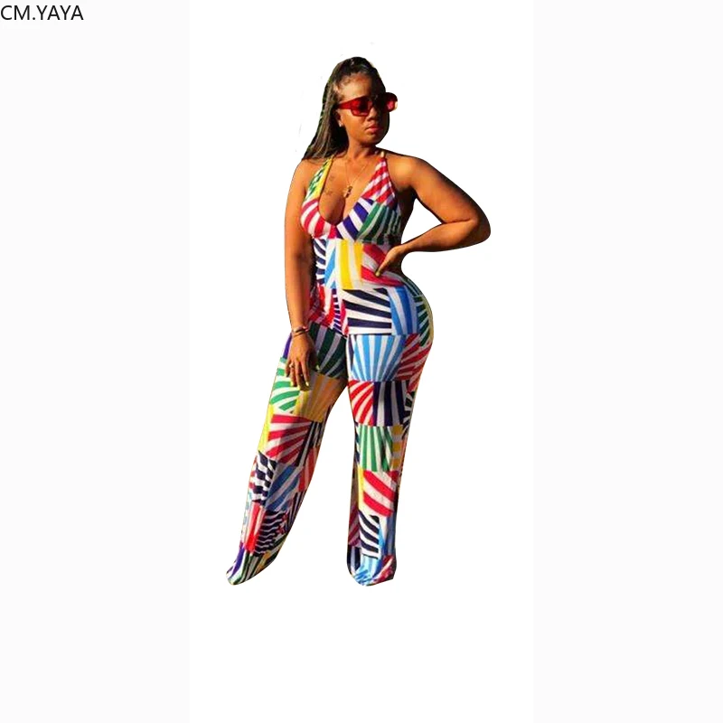 2020 летние женские комбинезоны без рукавов с лямкой на шее уличный комбинезон