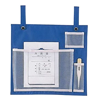 

Hanging Organizer For Hospital Bed Multifunctional Dorm Rooms Anti-lost Space Saving Mesh Pocket Bedside Storage Bag Keep Clean