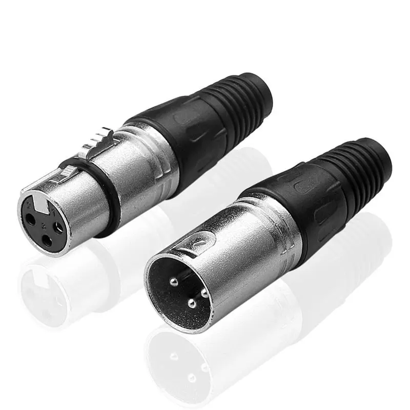 FFYY-Male/Female XLR Jack 3 Pin микрофон аудио разъем(5 пар