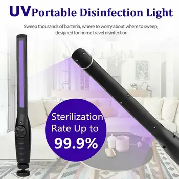

UV Sterilizer Light Stick For Wand Home Hotel Handheld Sterilization LED UV Lamp Cleaning disinfect Tool with 30 Light Beads