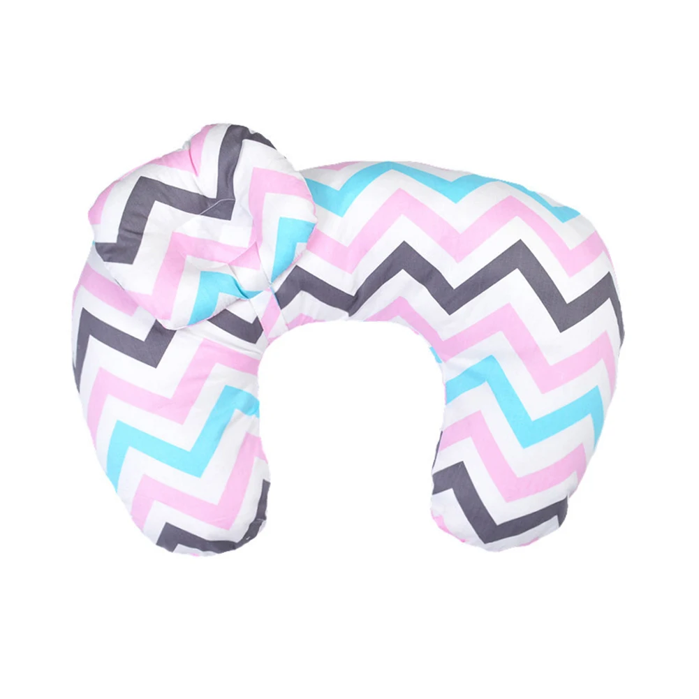 Cartoon Bedding Soft Cute Washable Nursing Support Baby Pillow U-shaped Sleeping Pad Maternity Breastfeeding Multifunctional - Цвет: C