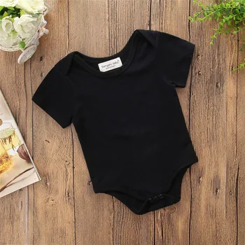 

Baby Girl Boys Clothes 2020 Spring Summer New Baby Thin Section Solid Color Short Sleeves Short Climb Children Triangle Ha