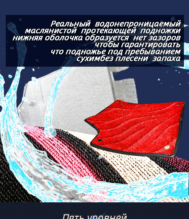 Boost автомобильные коврики для Mitsubishi Outlander Pajero Mirage двигатели водонепроницаемый добавить шелковой катушкой автомобильные подушечки для ног
