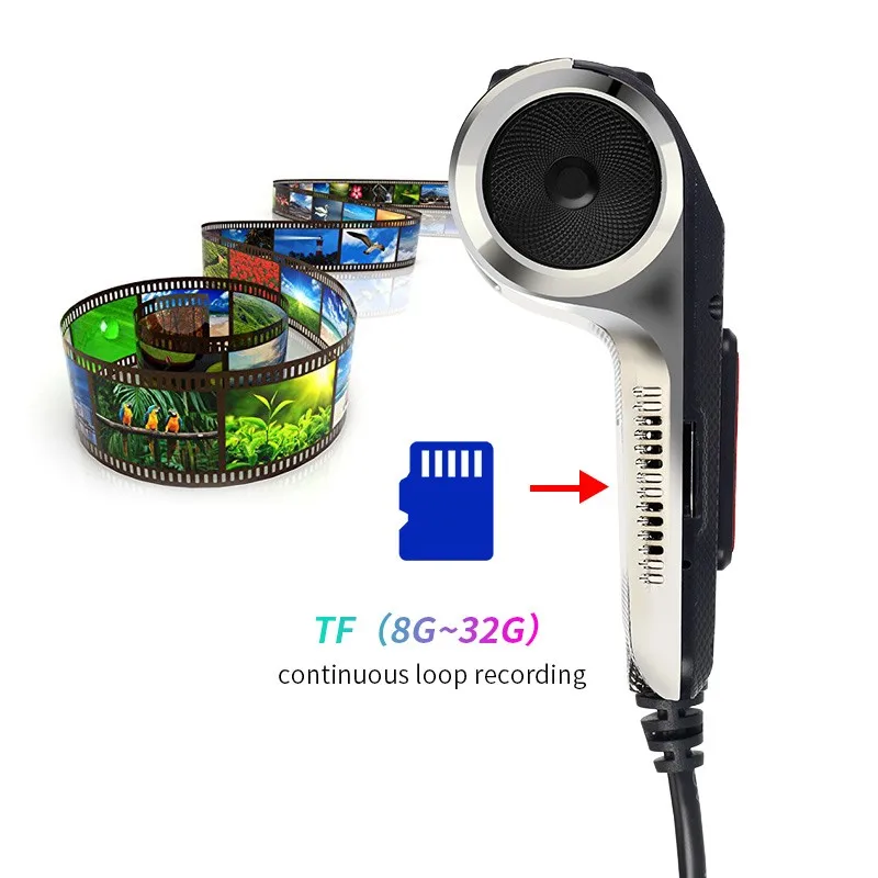 Crosstour Dash Cam,1080P Car Security Camera 3” LCD Screen 170° Wide  Angle,WDR,G-Sensor, Black