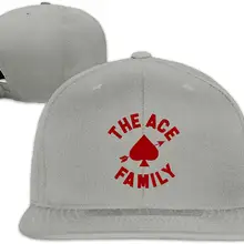Tsdfcмужчины и женщины прочный ACE семья дизайн плоские кепки Регулируемый унисекс серый