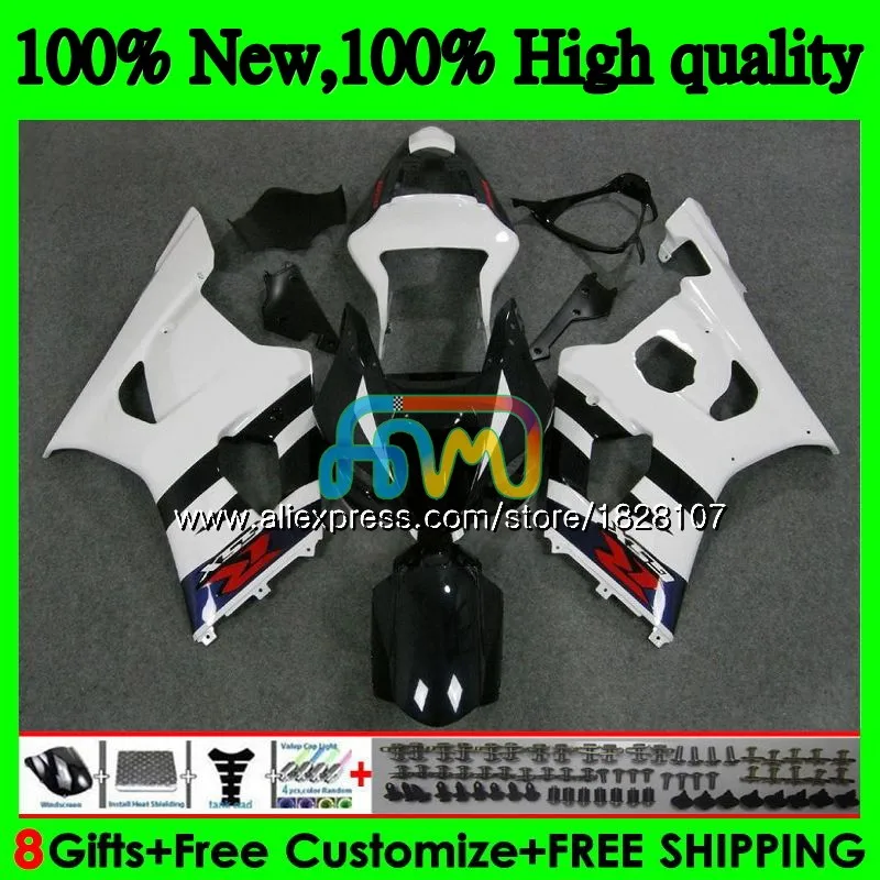 Корпус для SUZUKI GSXR-1000 GSXR1000 03 04 41BS. 99 1000CC GSX-R1000 GSX R1000 03 04 K3 синий белый GSXR 1000 CC 2003 2004 Обтекатель