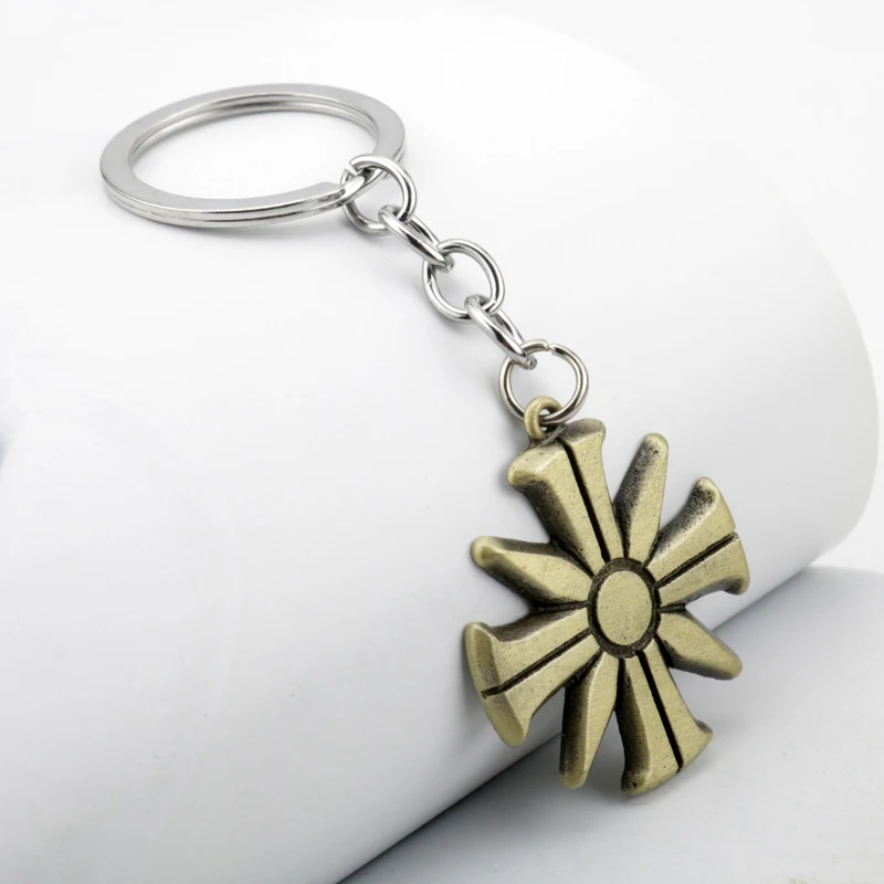 Винтаж игры Farcry 5 крест цветок медаль металлические подвесные ожерелья для