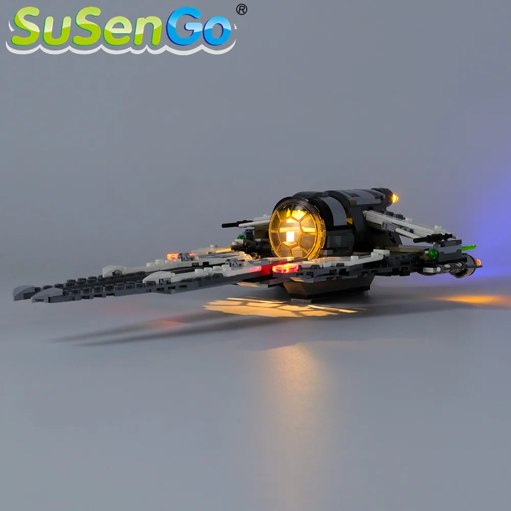 

SuSenGo LED Light kit For Star War Black Ace TIE Interceptor Building Blocks Lighting Set Compatible with 75242