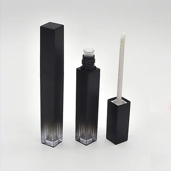 

5ML Lipgloss Tube Empty Square Black Gradual Change color Lip Glaze Tubes Cosmetic Packaging Lip Gloss Container 20 Pieces
