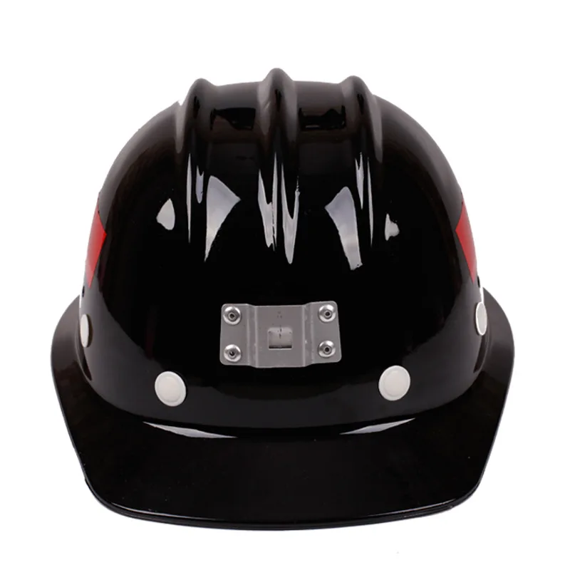 Защитный шлем из стекловолокна ABS Светоотражающая полоса для подземных шахт пригодный для носки Шахтерская лампа Рабочий дышащий защитный шлем
