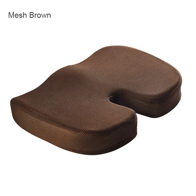 Orthopedics Hemorrhoids Seat Cushion Memory Foam Car Rebound Cushion Office Chair Lumbar Support Pain Relief Breathable Pillow 