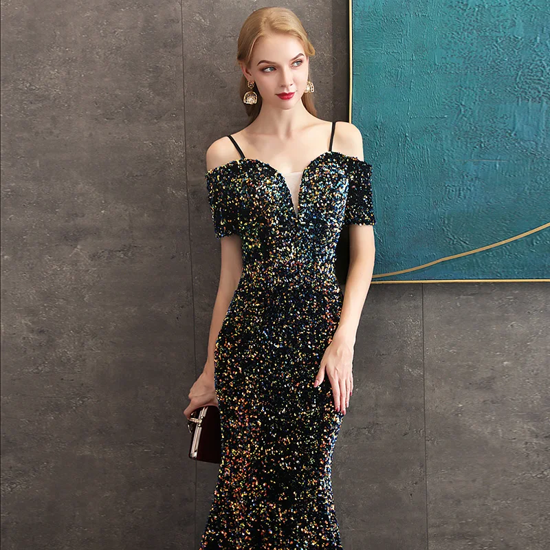 Vestidos De Gala, платья для выпускного вечера со стразами, длинные,, на тонких бретелях, Vestidos De Fiesta Largos vestido de festa