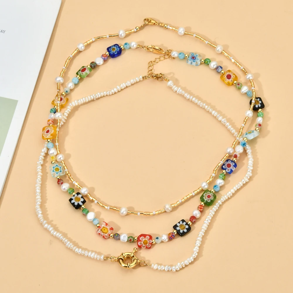 【AMYO】Bead Chain Choker Silver Choker Necklace, Simple dainty Bead Chain Choker