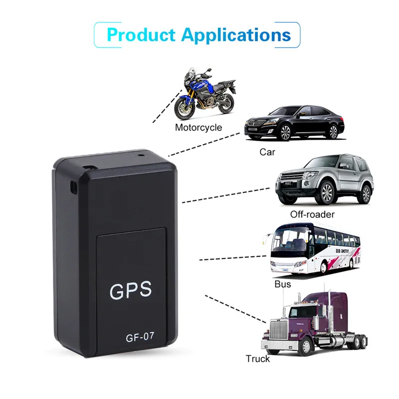 GF-07 Traqueur GPS Voiture, Traceur Localiser, Moto, Véhicule, Camion, Vélo  - Longue Durée en Temps réel GPS/GPRS/GSM Tracker Anti P - Cdiscount Auto