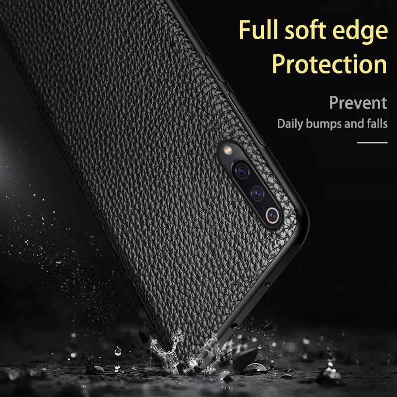 Чехол для телефона для Xiao mi Red mi Примечание 7 5 6 8 Pro 6A 7A mi 9T 8 se A1 A2 A3 Lite чехол mi x 2S 3 S Max 3 Y3 Poco F1 Litchi текстурный чехол