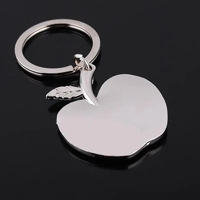 Novelty Souvenir Metal Apple Key Chain Creative Gifts Apple Keychain Key Ring Trinket car key ring LX8532