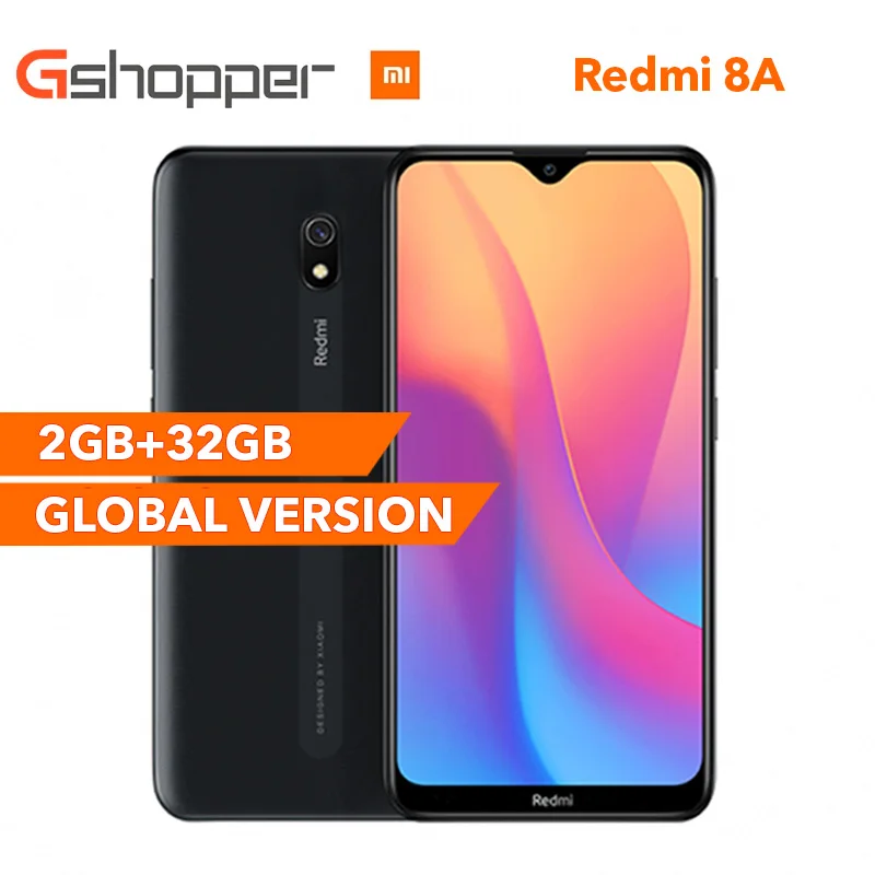 Xiaomi Redmi 8A смартфон с восьмиядерным процессором Snapdragon 439 ОЗУ 2 Гб ПЗУ 32 ГБ 5000 мАч 12 МП