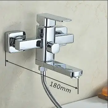 only faucet 18cm Vidric настенный современные Пособия по немецкому языку технологии Ванная комната душевой смеситель кран смеситель для ванны и душа, материал: Ванна смеситель для душа - Color: only faucet 18cm
